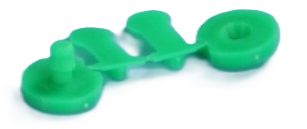 リストバンド（イーブレス）用ホック 緑500個