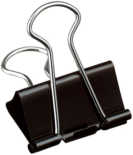 ダブルクリップ＜Ｓｃｅｌ－ｂｏ＞黒　大