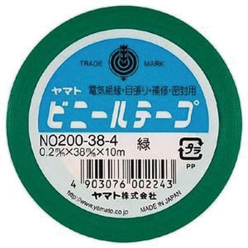 ビニールテープ　３８ｍｍ　１０ｍ　緑　１０巻