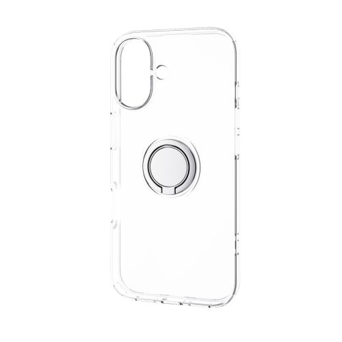 iPhone 17/ソフトケース/リング付/クリア