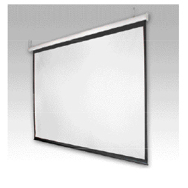 電動巻上シームレススクリーン ケース入り大型タイプ 4:3/170型 オールホワイト