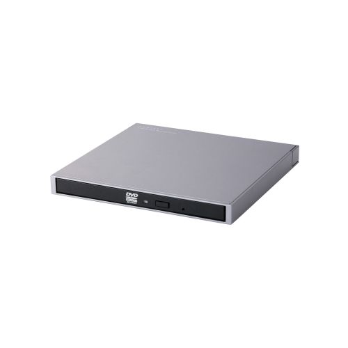 ポータブルDVDドライブ/USB Type-C/Mac向け/グレー