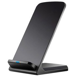 縦置き・横置き両対応 HIDISC 15Wワイヤレス充電スタンド ブラック