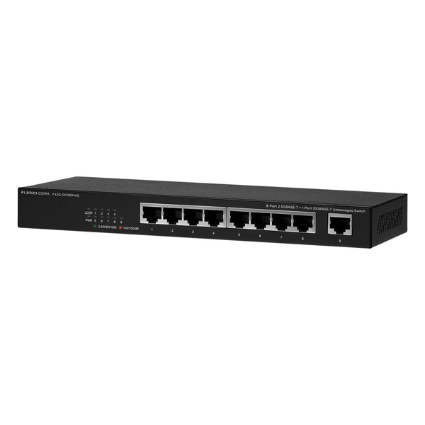 8ポート 2.5GBASE-T + 1ポート 10GBASE-T アンマネージドスイッチ