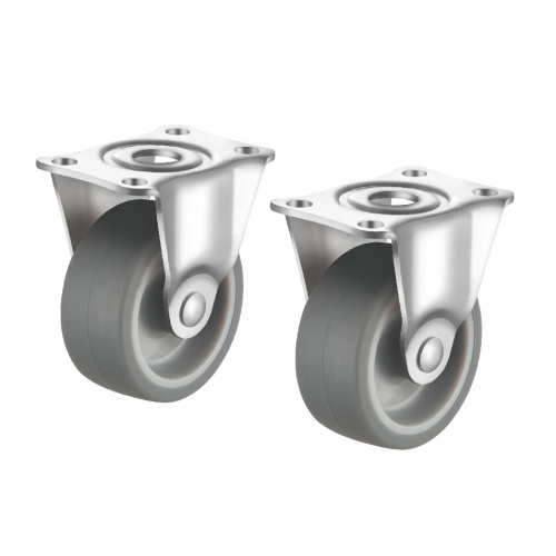 汎用キャスター 75mm径 2個セット（固定）TPR製