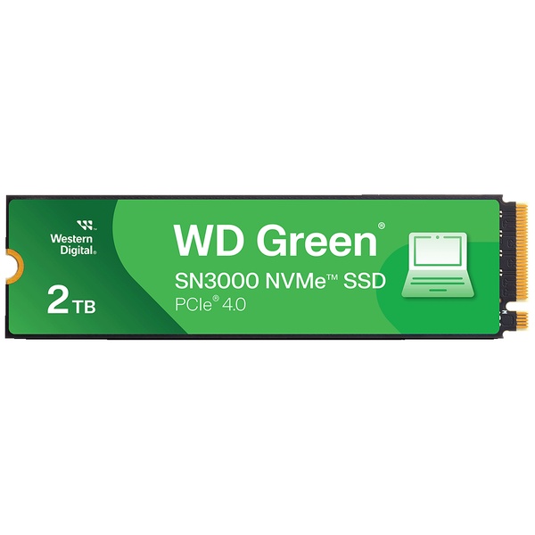 WD Green SN3000 シリーズ エントリーモデル M.2 PCIe Gen4x4 NVMe 接続SSD (2TB)