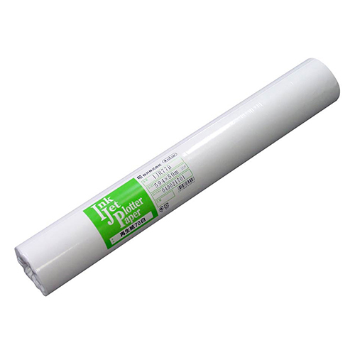 インクジェット用再生紙70シロ 594mm×50m 2インチ 2本