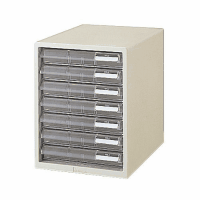 レターケース（樹脂製）Ａ４タテ　浅型７段　ＬＣ－１０７Ａ