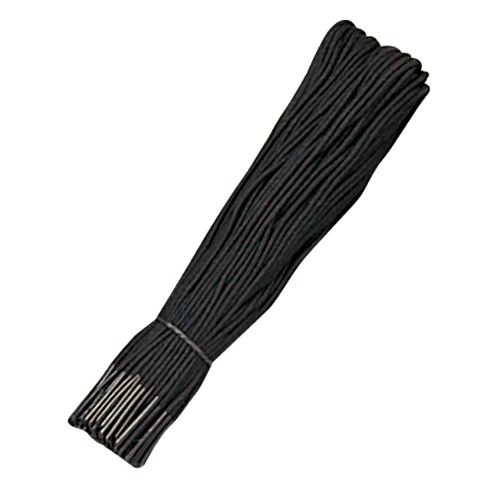 つづりひも　４５ｃｍウルシ先　スフ１６本織　黒　１００本