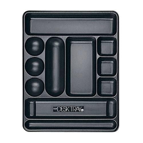 デスクトレーＬ　幅３１０×奥行３９０×高さ３７ｍｍ　ブラック