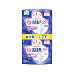 エリス　新・素肌感　夜用　羽なし２９ｃｍ　２０枚入