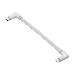 ｉＰｈｏｎｅ充電ケーブル　フラット０．１ｍ　白