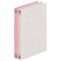 フラットファイル（再生樹脂綴具）Ｂ６縦２穴　ピンク　１０冊