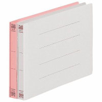 フラットファイル（再生樹脂綴具）Ａ５横２穴　ピンク　１０冊