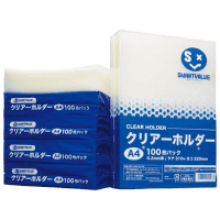 クリアーホルダーＡ４　０．２ｍｍ厚　６００枚　乳白