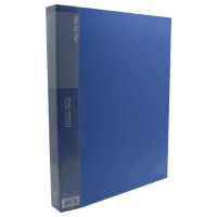 リングバインダーＡ４縦３０穴　背幅３２　ブルー　１冊