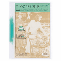 ルーパーファイル　Ａ４縦２穴　１００枚収容　緑　１冊