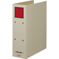 保存ファイルドッチ式　Ａ４縦　２穴　綴厚８０　アカ　４０７８