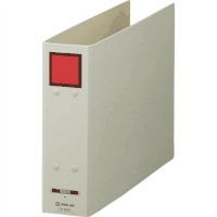 保存ファイルドッチＡ４横　綴厚５０ｍｍ　４０８５　アカ