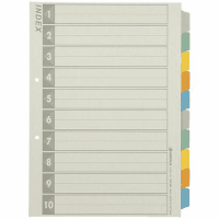 再生インデックスＡ４縦　Ｄ１３７Ｊ　５色１０山×５０組