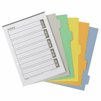 インデックスＡ４縦　Ｄ０２６Ｊ　５色５山×１００組