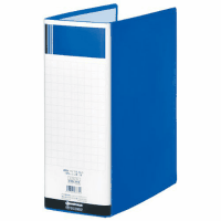 両開きパイプ式　Ａ４縦　綴厚１００ｍｍ　青　１０冊Ｄ１７９Ｊ