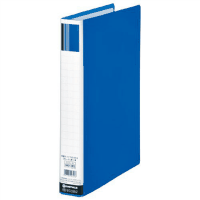 両開きパイプ式　Ａ４縦　綴厚３０ｍｍ　青　１冊　Ｄ１７３Ｊ