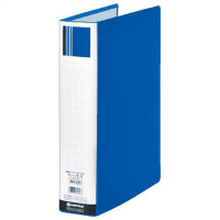 両開きパイプ式　Ａ４縦　綴厚５０ｍｍ　青　１冊　Ｄ１７５Ｊ