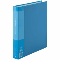 クリアーブックＡ４縦　ポケット数６０枚　ブルー　１冊