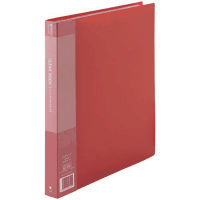 クリアーブックＡ４縦　ポケット数４０枚　レッド　１０冊
