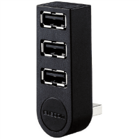 ３ポートＵＳＢハブ　ブラック　Ｕ２Ｈ－ＴＺ３２５ＢＸＢＫ
