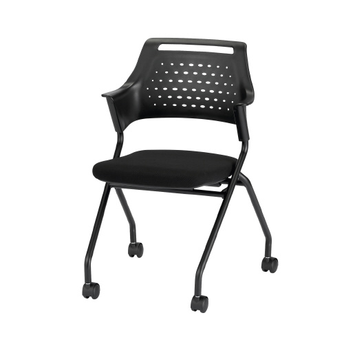 会議イス MC-587B (FG3)BK ブラック布張