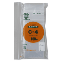 ユニパック　チャックポリ袋　Ｃ－４　１００×７０　１００枚