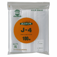 ユニパック　チャックポリ袋　Ｊ－４　３４０×２４０　１００枚