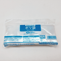 ポリ袋チャック付　８５×６０　１００枚