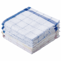 格子タオルふきん　１０枚