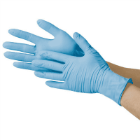 ニトリル極薄手袋　粉なし　ブルーＳ　２０箱