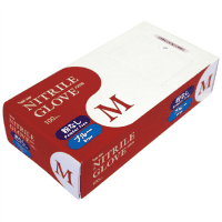 ニトリル極薄手袋　粉なし　ブルーＭ　２０箱