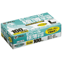 ビニール極薄手袋（粉なし）　１００枚入　Ｌ