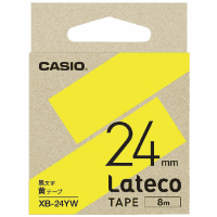 ラテコ専用テ－プ／ＸＢ－２４ＹＷ／黄に黒文字／取寄品