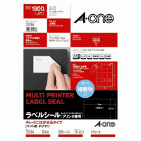 再剥離ラベルシールＡ４　１８面　１００枚　３１２８６