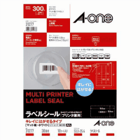 再剥離ラベルシールＡ４　３０面　１０枚　３１２７７