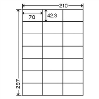 ナナプリンタラベルＡ４　２１面　ＬＤＺ２１ＱＢ　５００枚