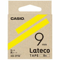 ラテコ専用テープＸＢ－９ＹＷ　黄に黒文字