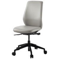 事務イス／ＮＣ－２００Ｖ／ライトグレ－／レザ－張り