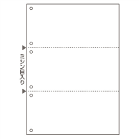 マルチプリンタ帳票Ａ４　ＦＳＣ２００５Ｚ白３面６穴１２００枚