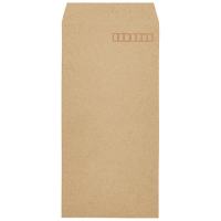 未晒クラフト封筒長３テープ付　１００枚　２８８－１０