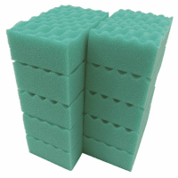 キクロンプロ　カラースポンジ　１０個　グリーン