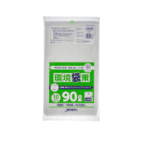 環境袋策再生ポリ袋　９０Ｌ　半透明　１０Ｐ
