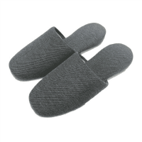 シャンブレースリッパ　グレー